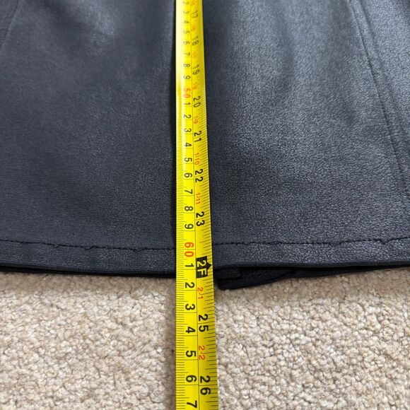 Lane Bryant Women's Black Skirt Knee Length Career Pull On Slit in Back Size 18 - Picture 10 of 12